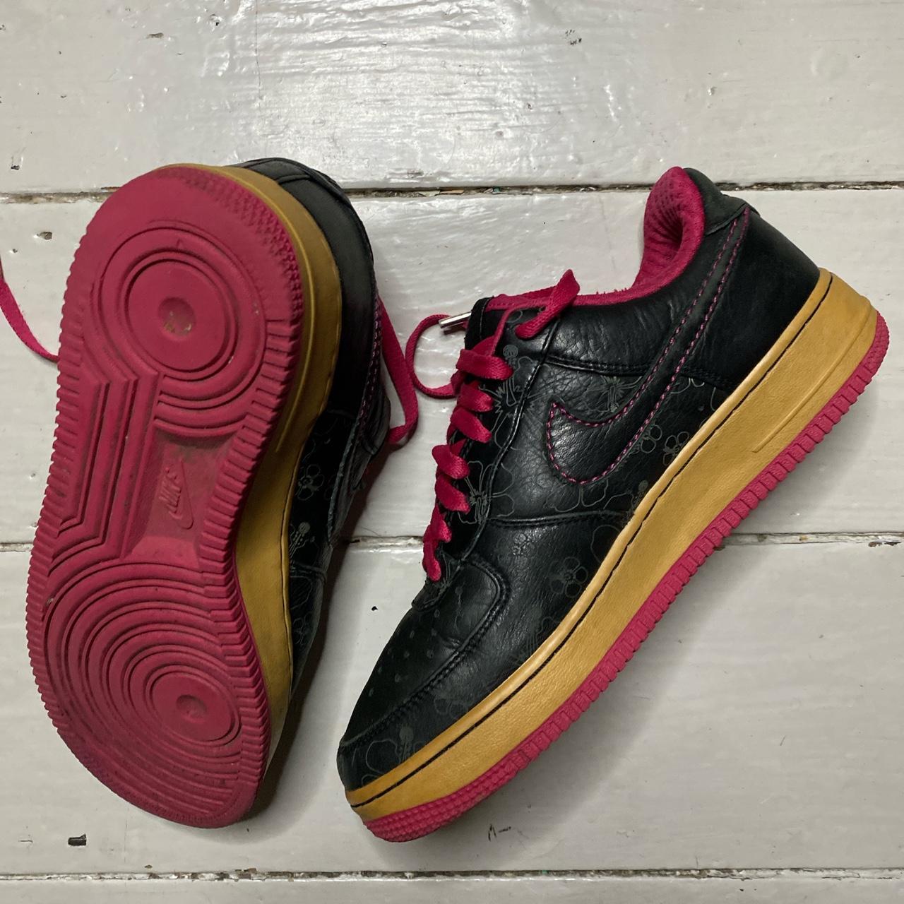 nike air force 1 high black floral