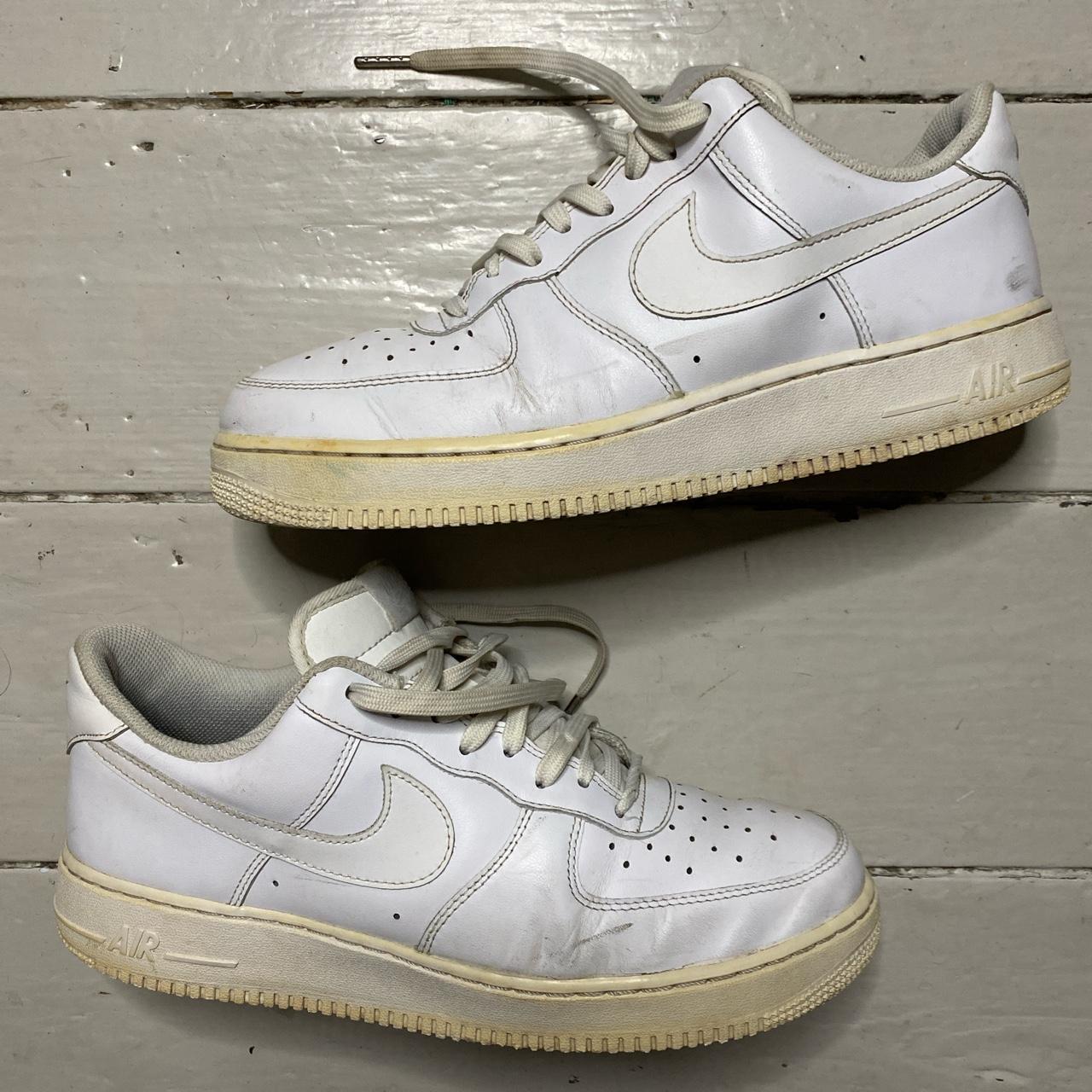 Nike Air Force 1 White 🥶 In good used condition,... - Depop