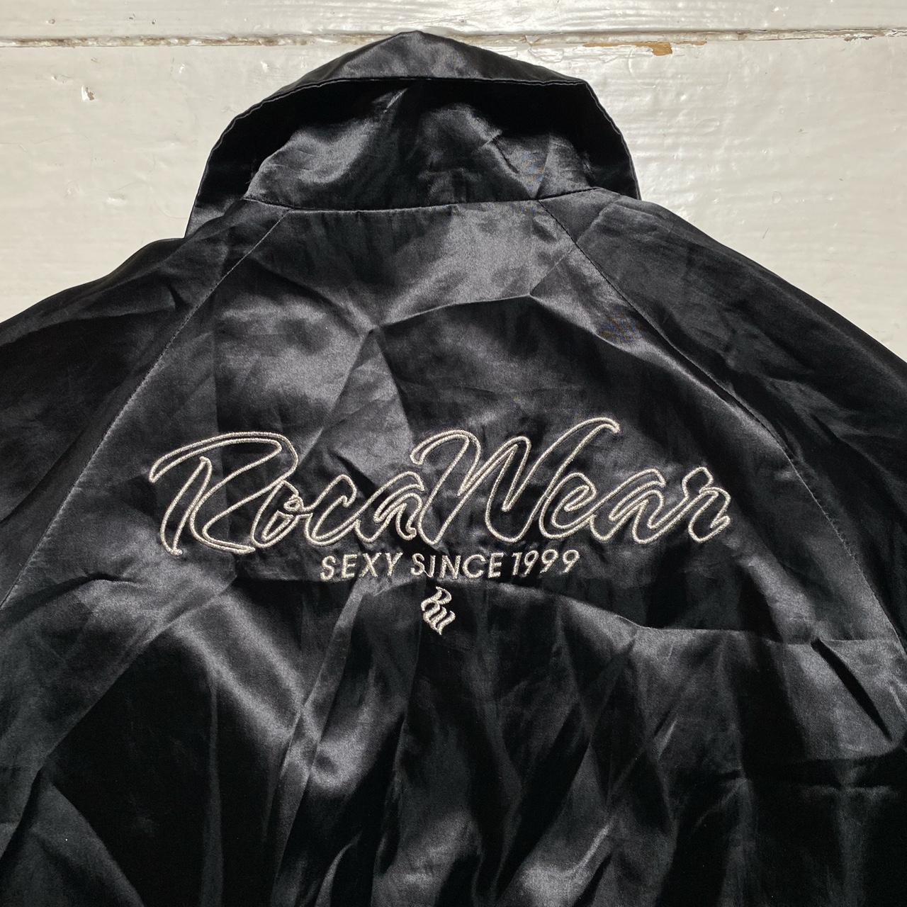 Rocawear Women's Black and Silver Jacket Depop