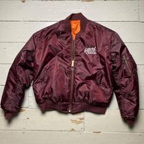 Yard Sale Pizza Bomber Jacket Burgundy 🔥 In great... - Depop