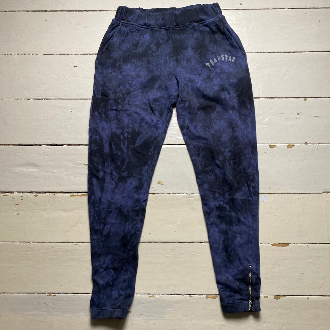 Trapstar Men's Navy and Black Joggers-tracksuits | Depop