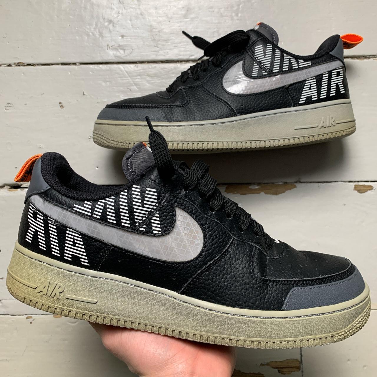 nike air force 1 black and green