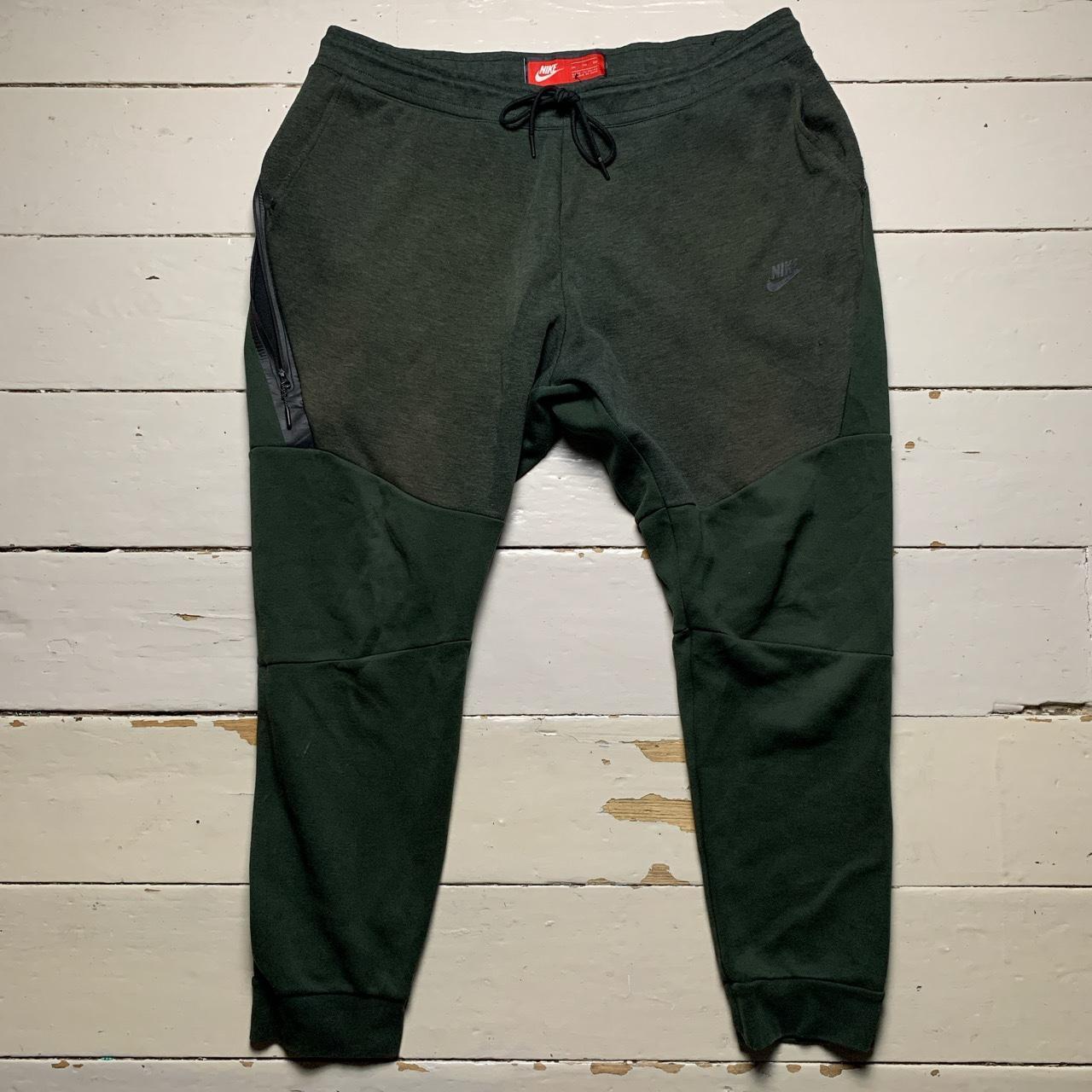 Nike Tech Fleece Green Old Season Joggers In good. Depop