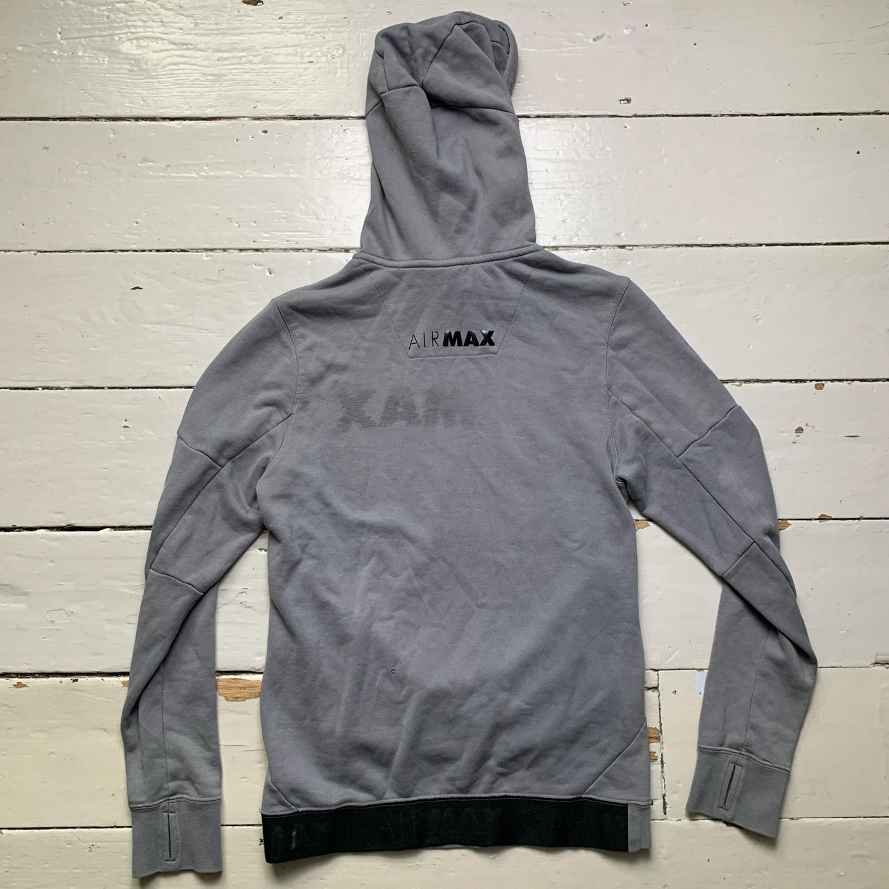 Nike Air Max Grey Hoodie In good condition Depop