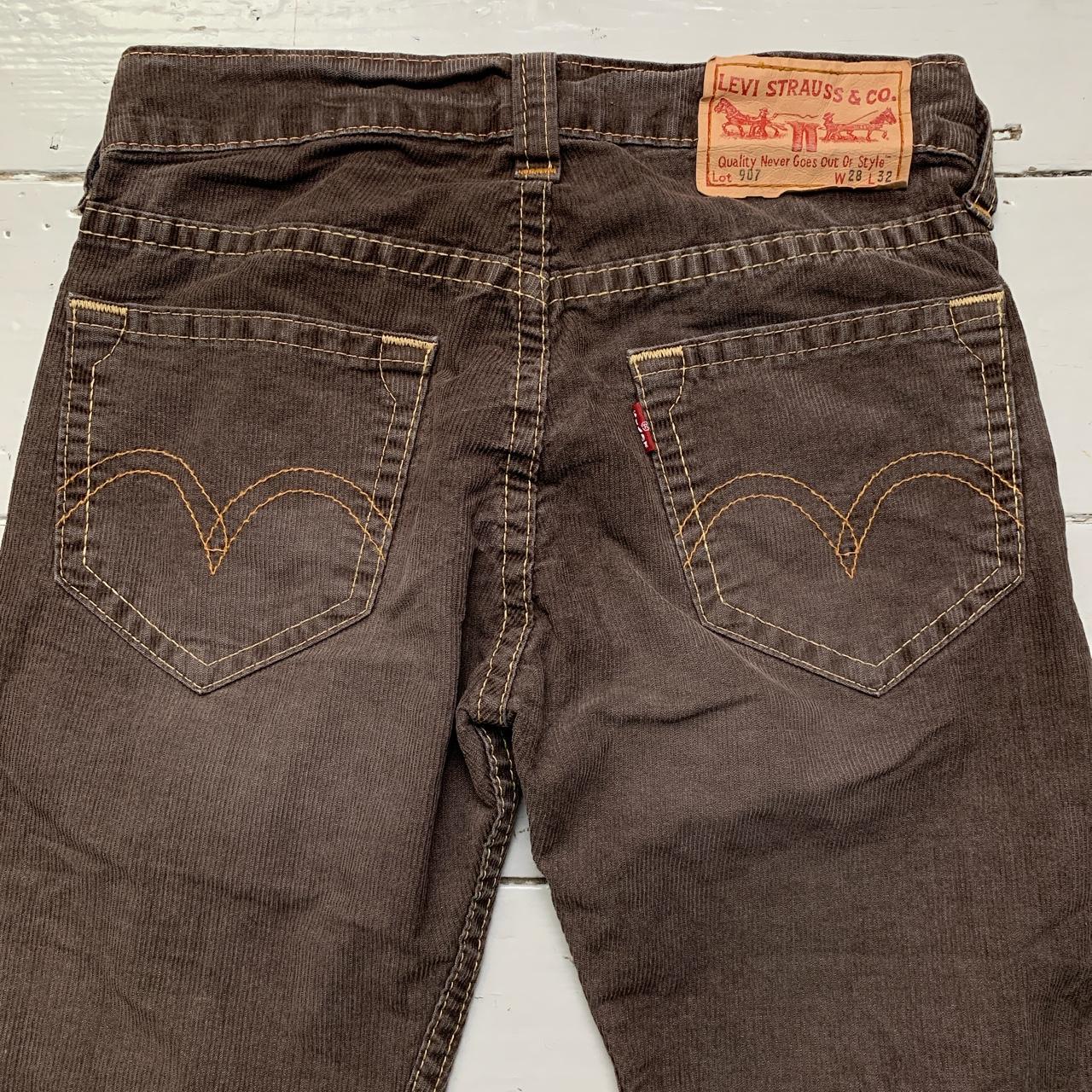 Levis 907 Vintage Corduroy Brown Jeans 🐻 In great... - Depop