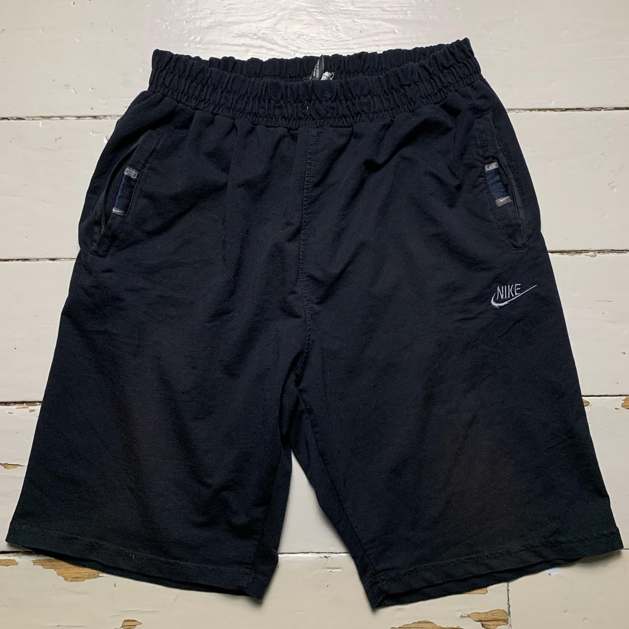 Nike Swoosh Black and Grey Jogger Shorts ♠️ In good... Depop
