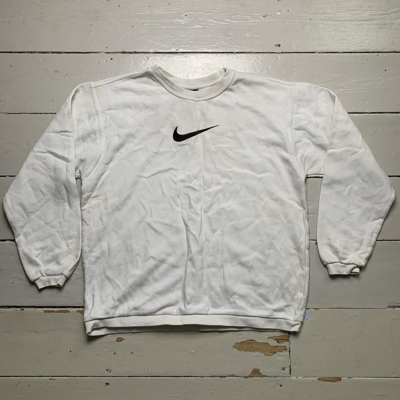 oversized white nike jumper