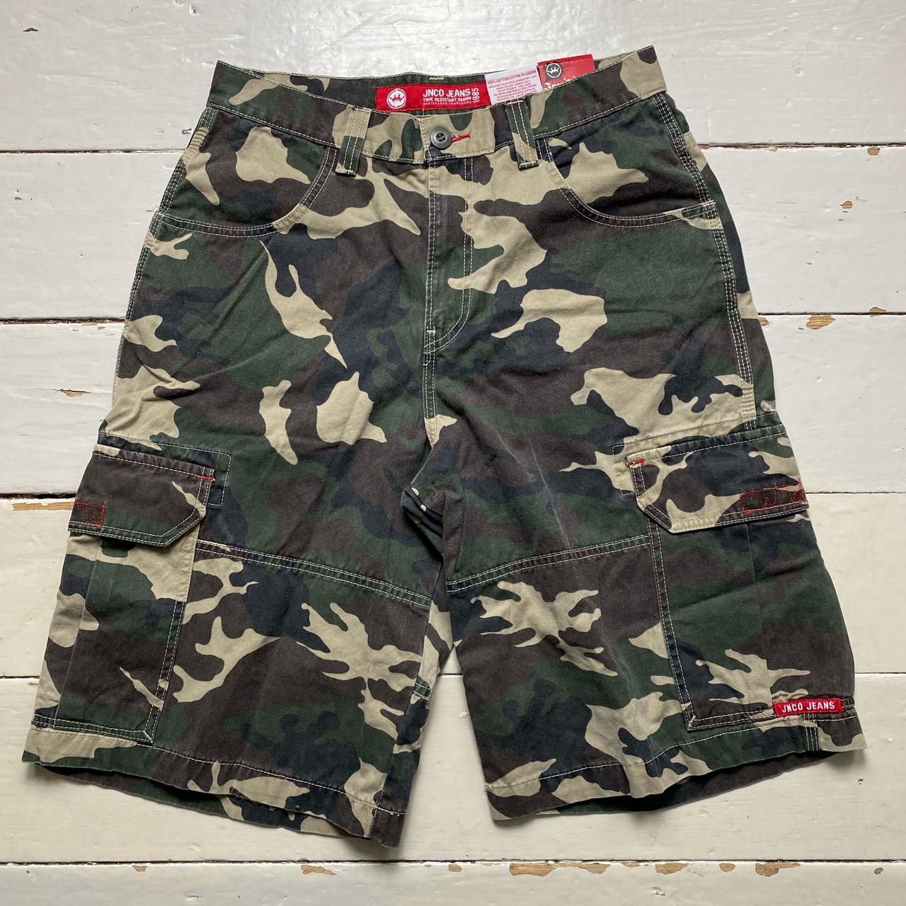 JNCO Jeans Camouflage Cargo Shorts Jorts 🍃 Brand... - Depop