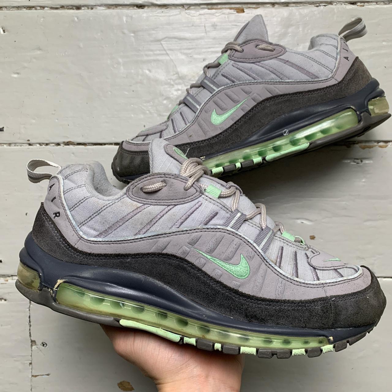 Nike Air Max 98 Grey Mint Green In good used. Depop