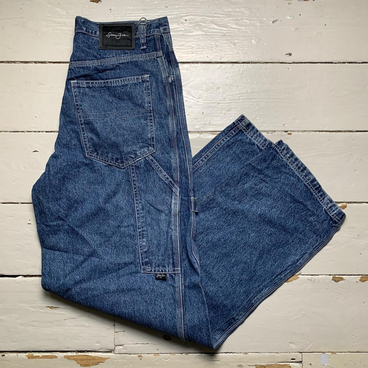 Sean John Vintage Baggy 90’s Cargo Carpenter Jeans... - Depop