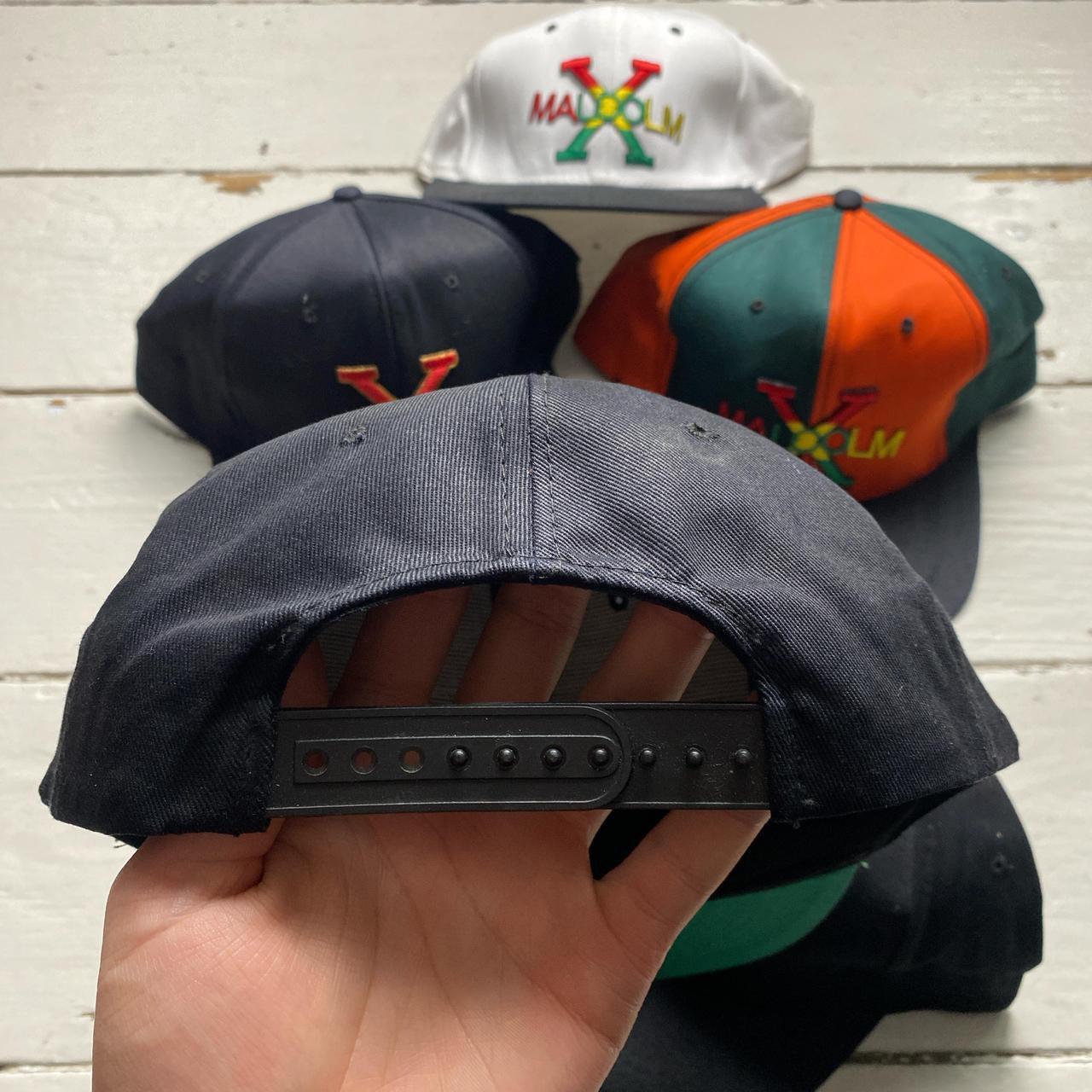 Malcolm X Vintage Snapback 90's KC Caps Deadstock | Depop