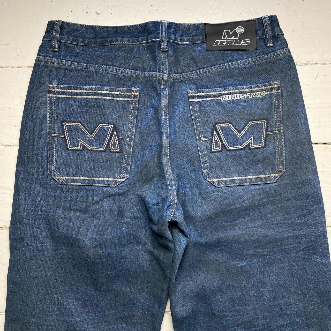 MINUS TWO デニム Minus Two Rhinestone Diamante Silver Black Cargo | Depop