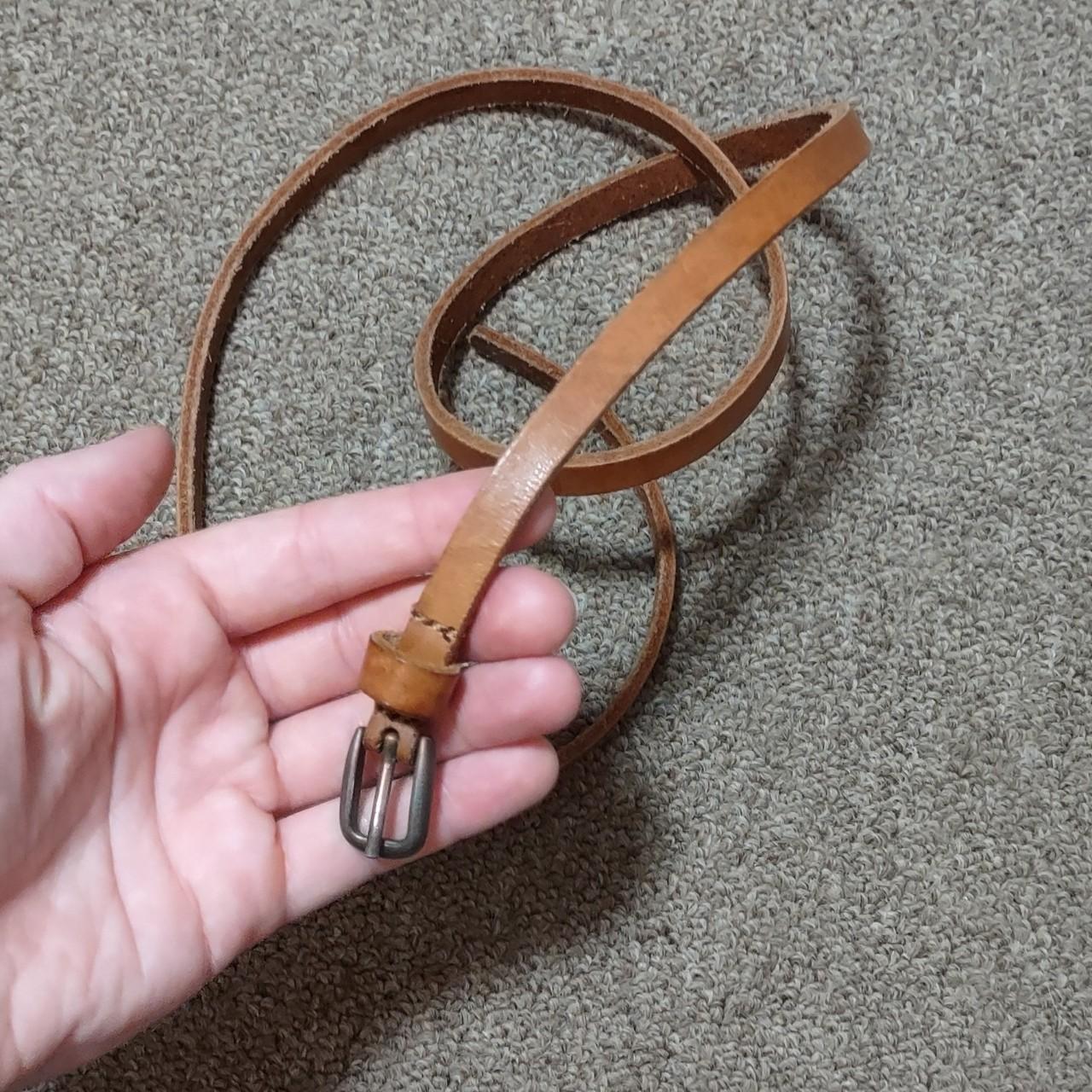 thin tan belt
