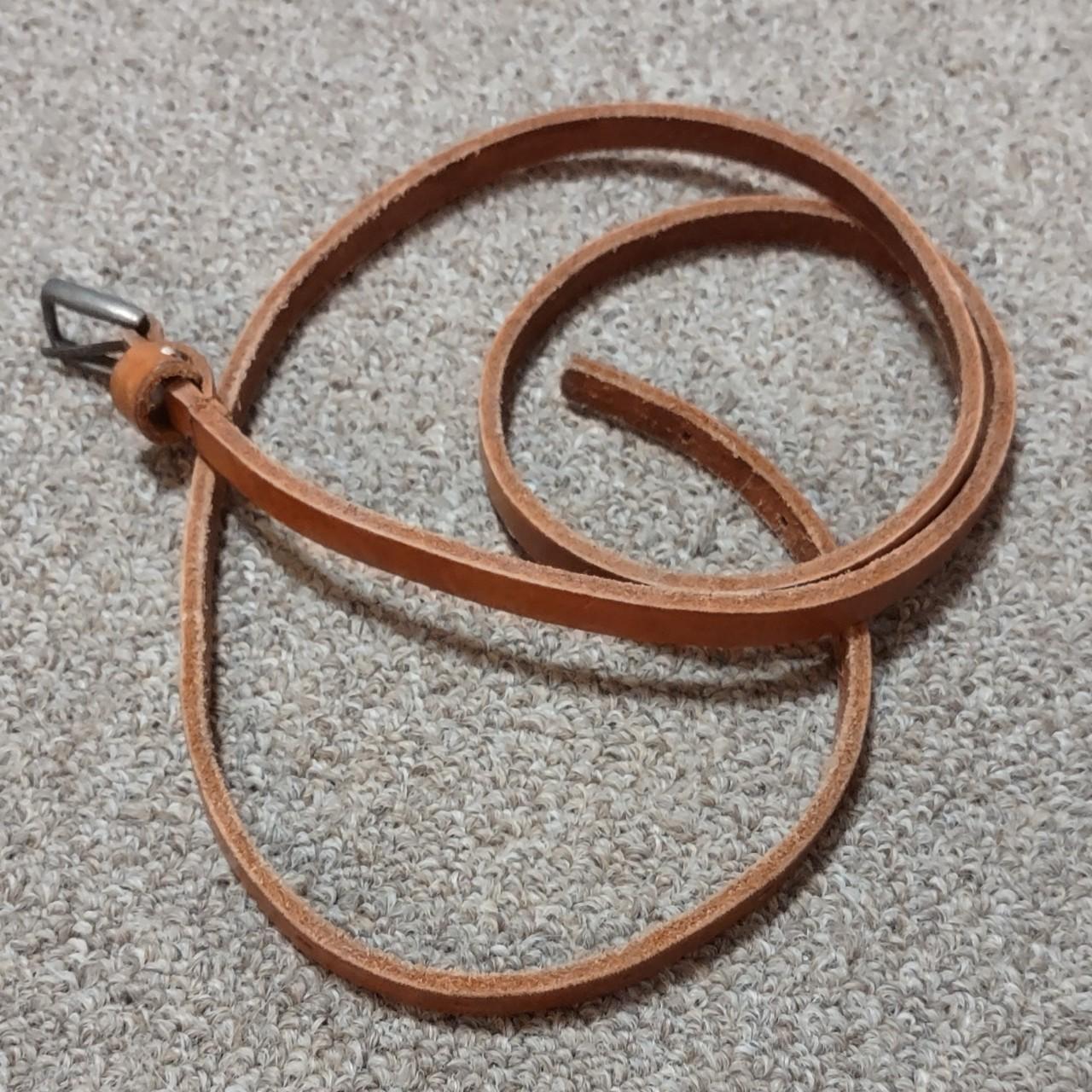 thin tan belt