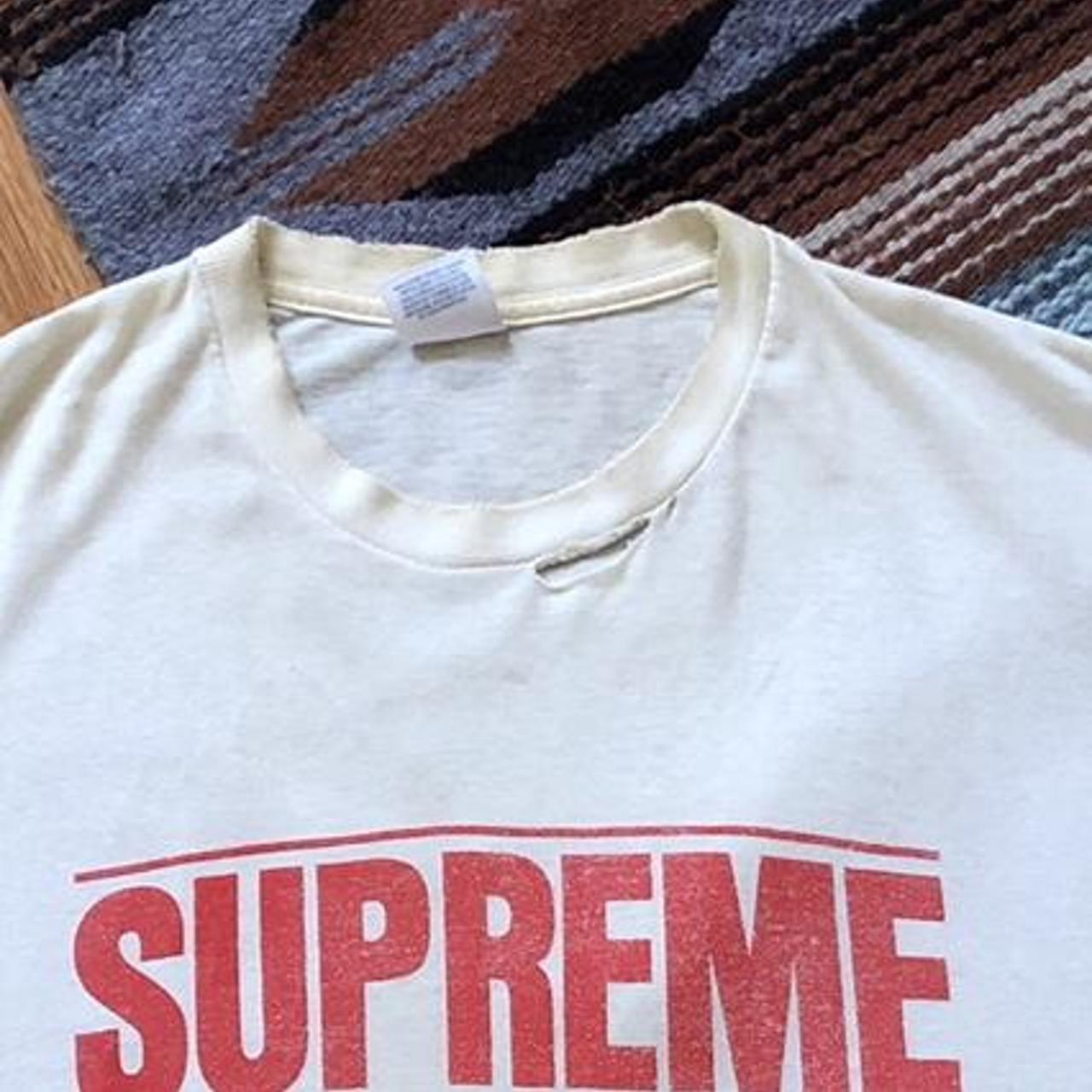 Supreme, Shirts, Supreme Multi Logo Blue And White Tee