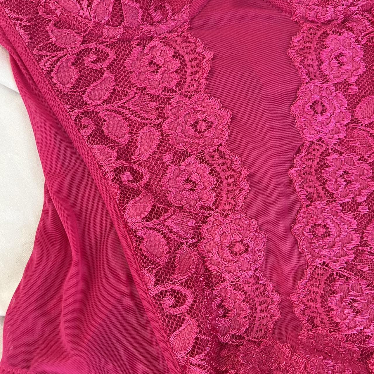 Hottest Hot Pink Bustier Corset Gorgeous Lace Depop 6586