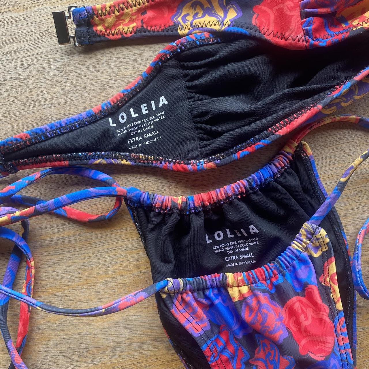 Loleia swim set Delicata Noir Bandeau top and - Depop