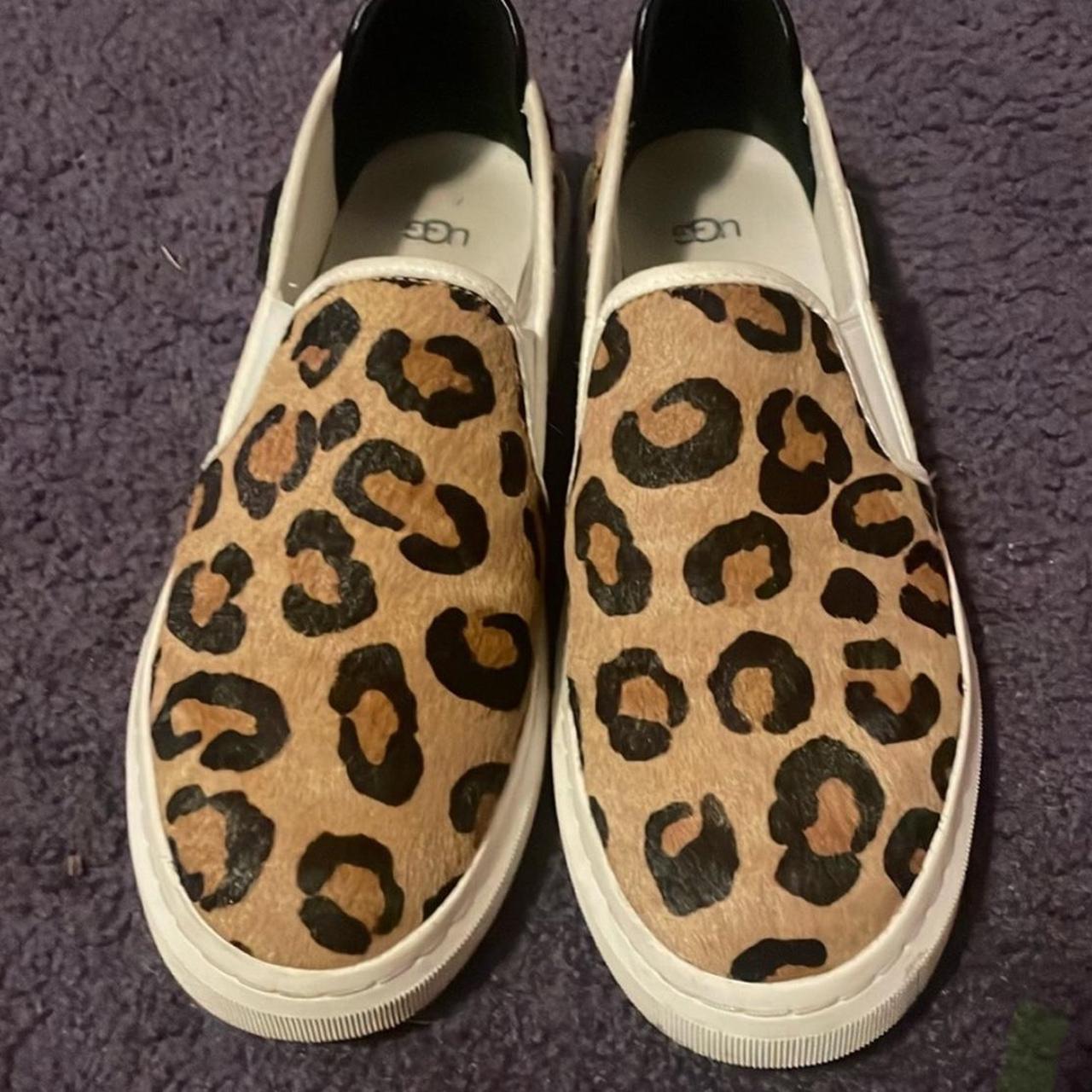 Ugg leopard shop slip on sneakers