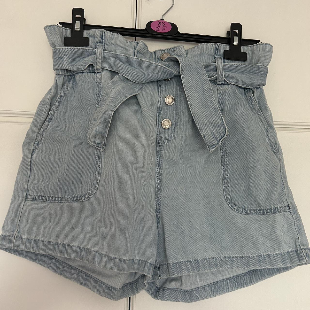 Paperbag denim hot sale shorts primark