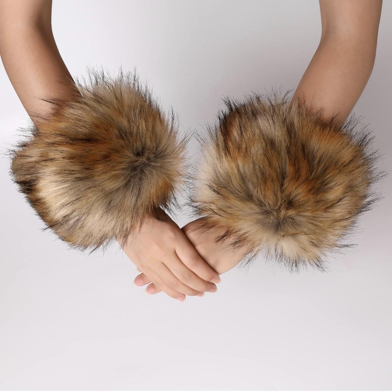 Fur cuffs that can be worn on their own or added on... - Depop