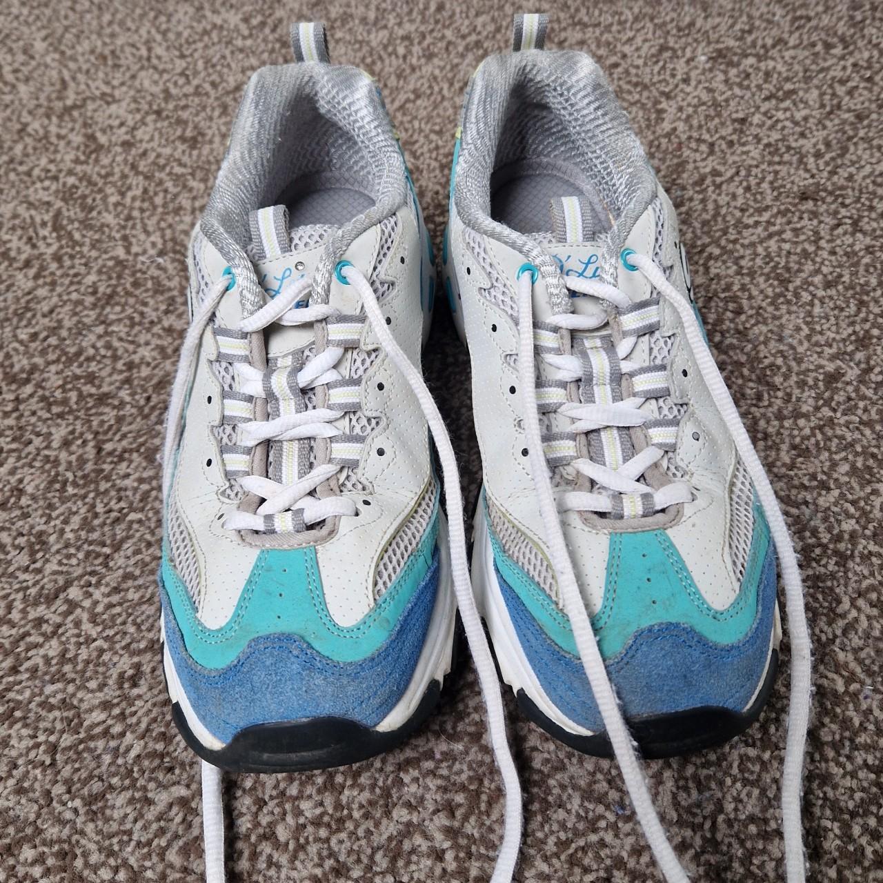 Skechers d'lites trainers, size UK 5. Grey,... - Depop