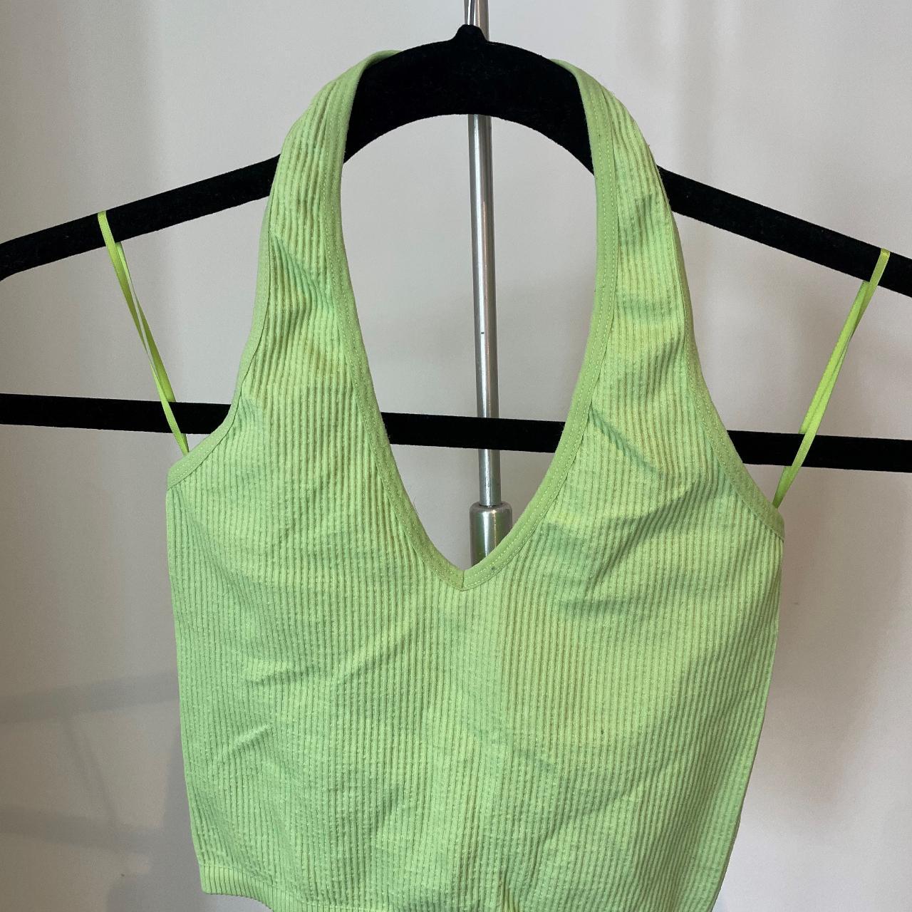 Glassons Women's Green Crop-top | Depop