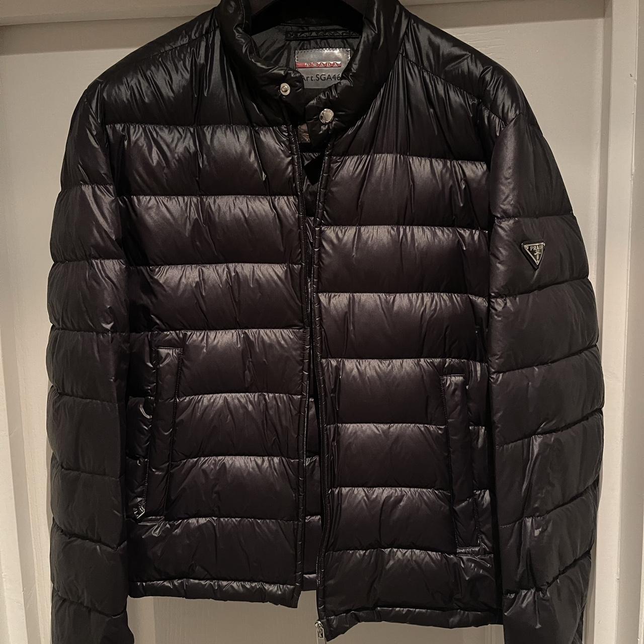 Prada Puffer Jacket Size 50 (fits M) Slight... - Depop