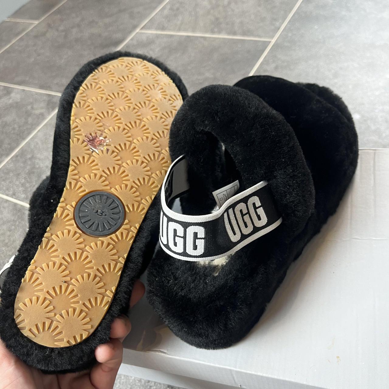 Ugg Fluffy Yeah Sliders Double Strap Slippers - size... - Depop