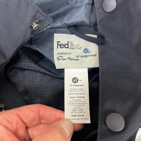 Fedex x Stan Herman 3M Reflective Jacket Medium... - Depop