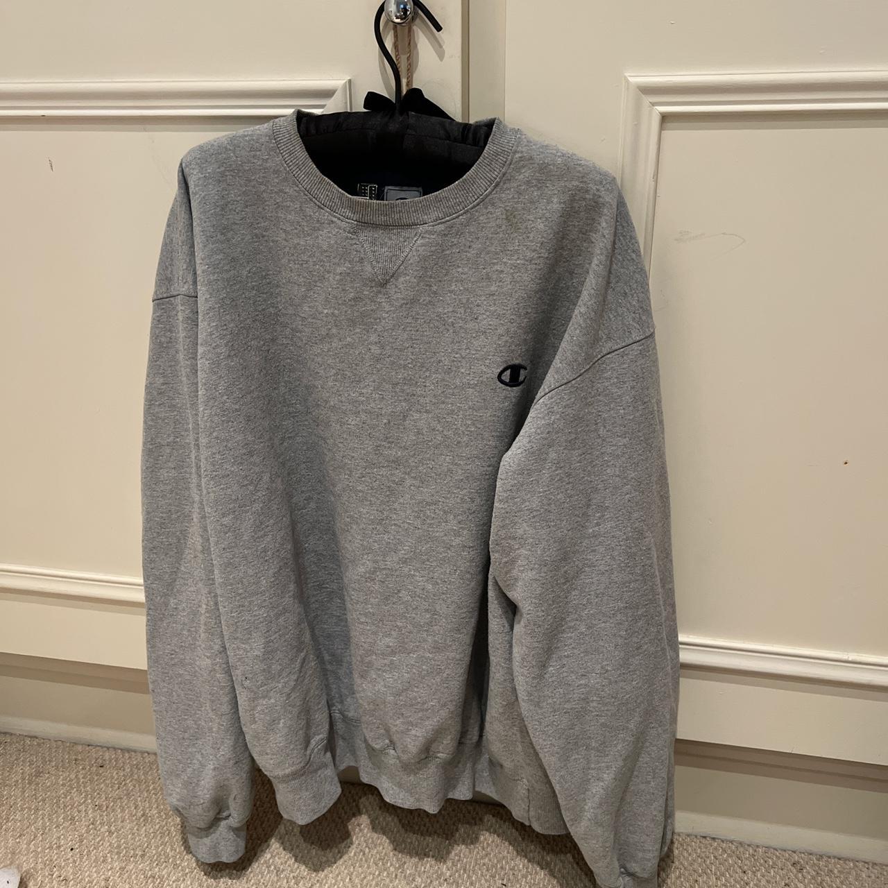 Vintage grey Champion sweatshirt #vintage... - Depop