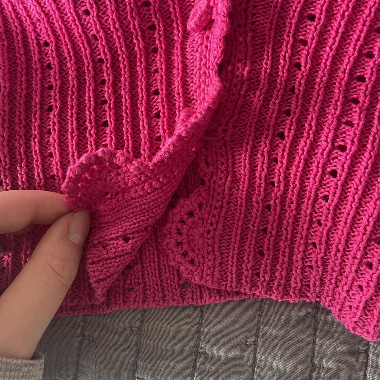 Aritzia Women's Pink Cardigan Depop