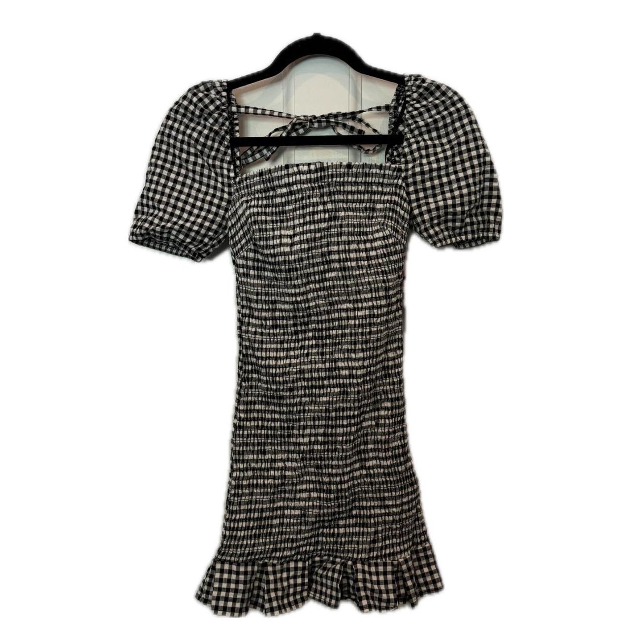 Guess Black selling & White Gingham Dress