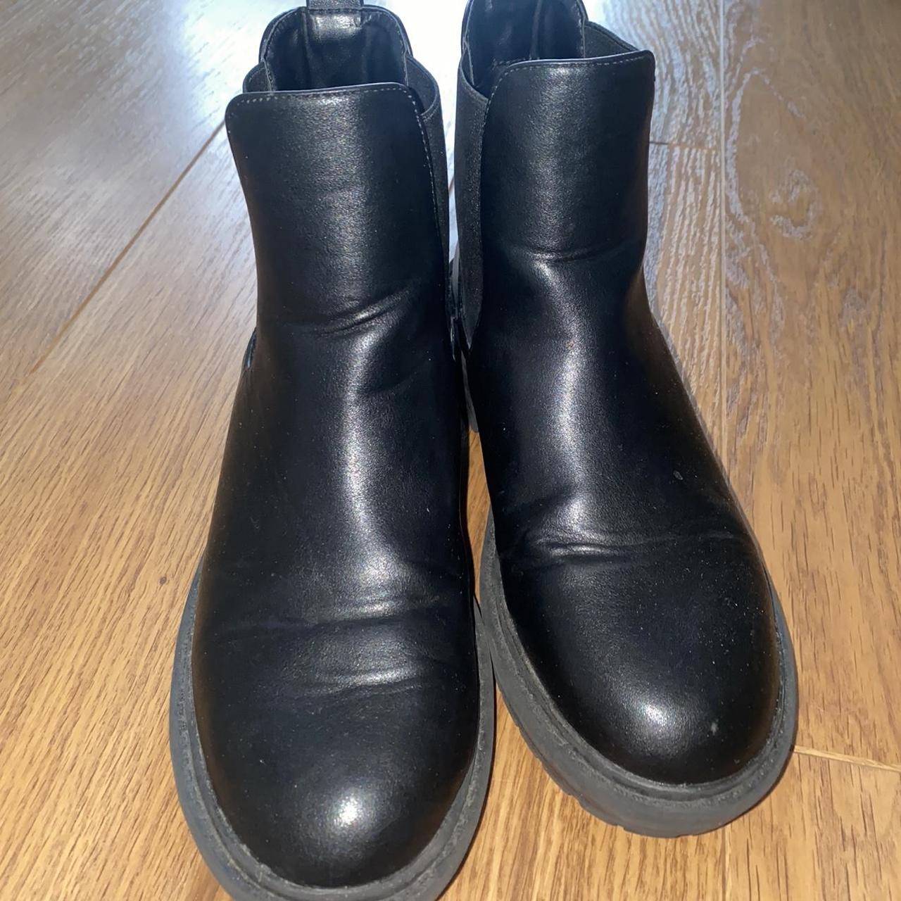 Asos Black boots - size 5. Worn a few times -... - Depop