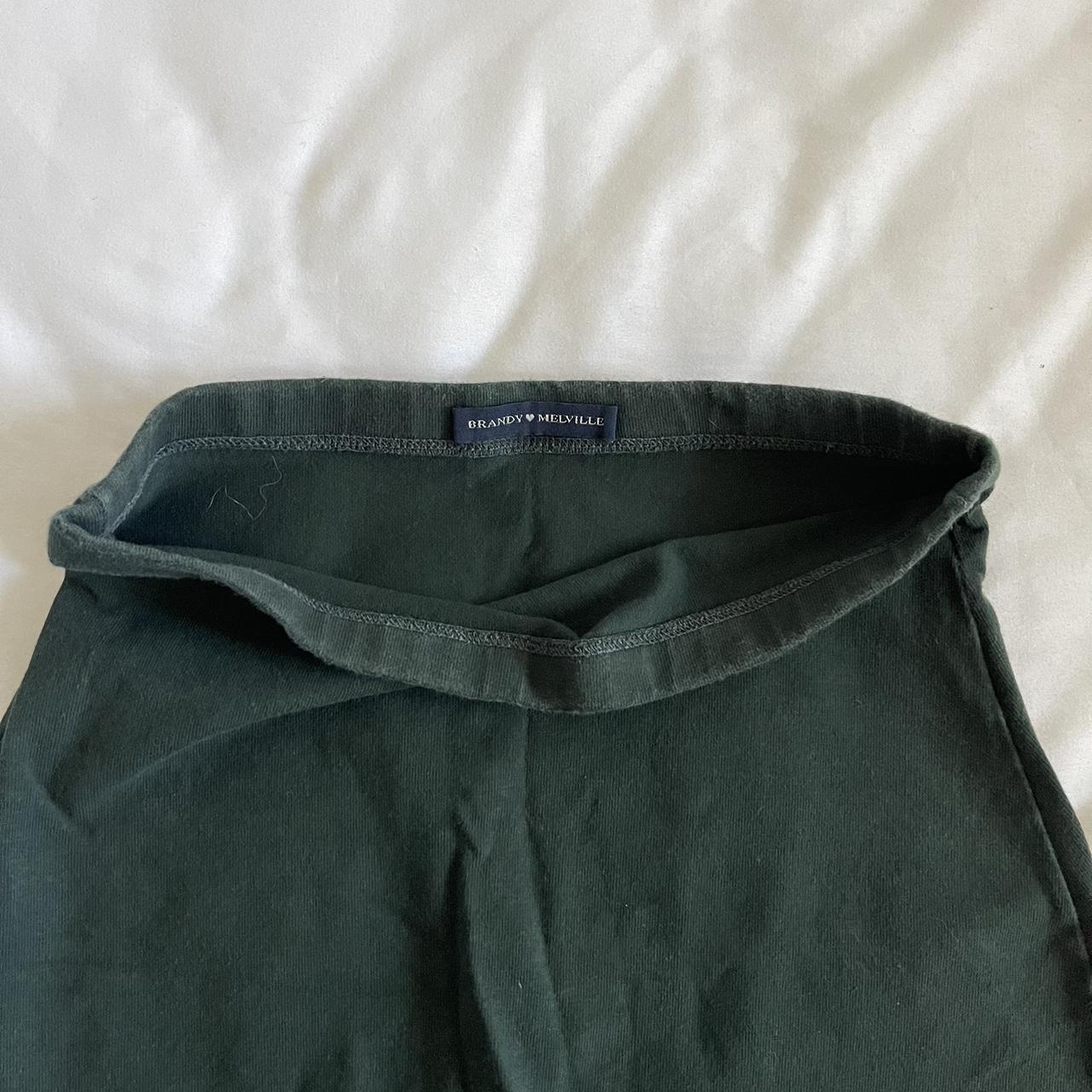brandy melville forest green biker shorts waist... Depop