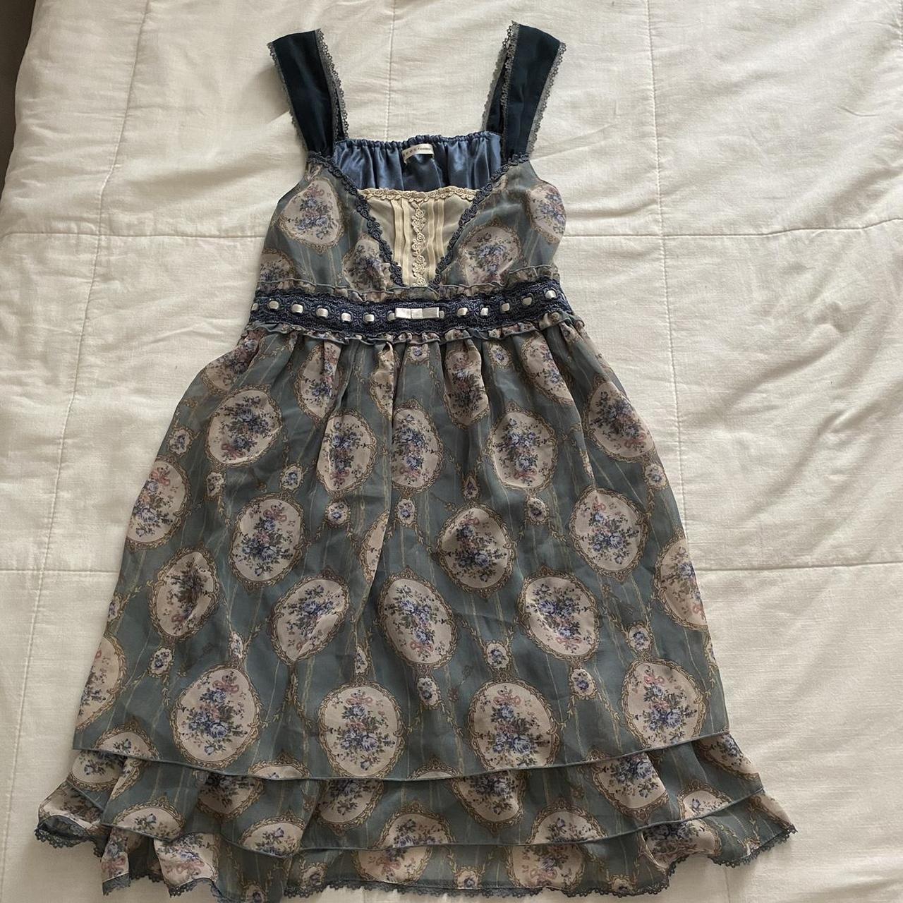 Axes Femme babydoll mini dress or top 🎀 green blue... Depop