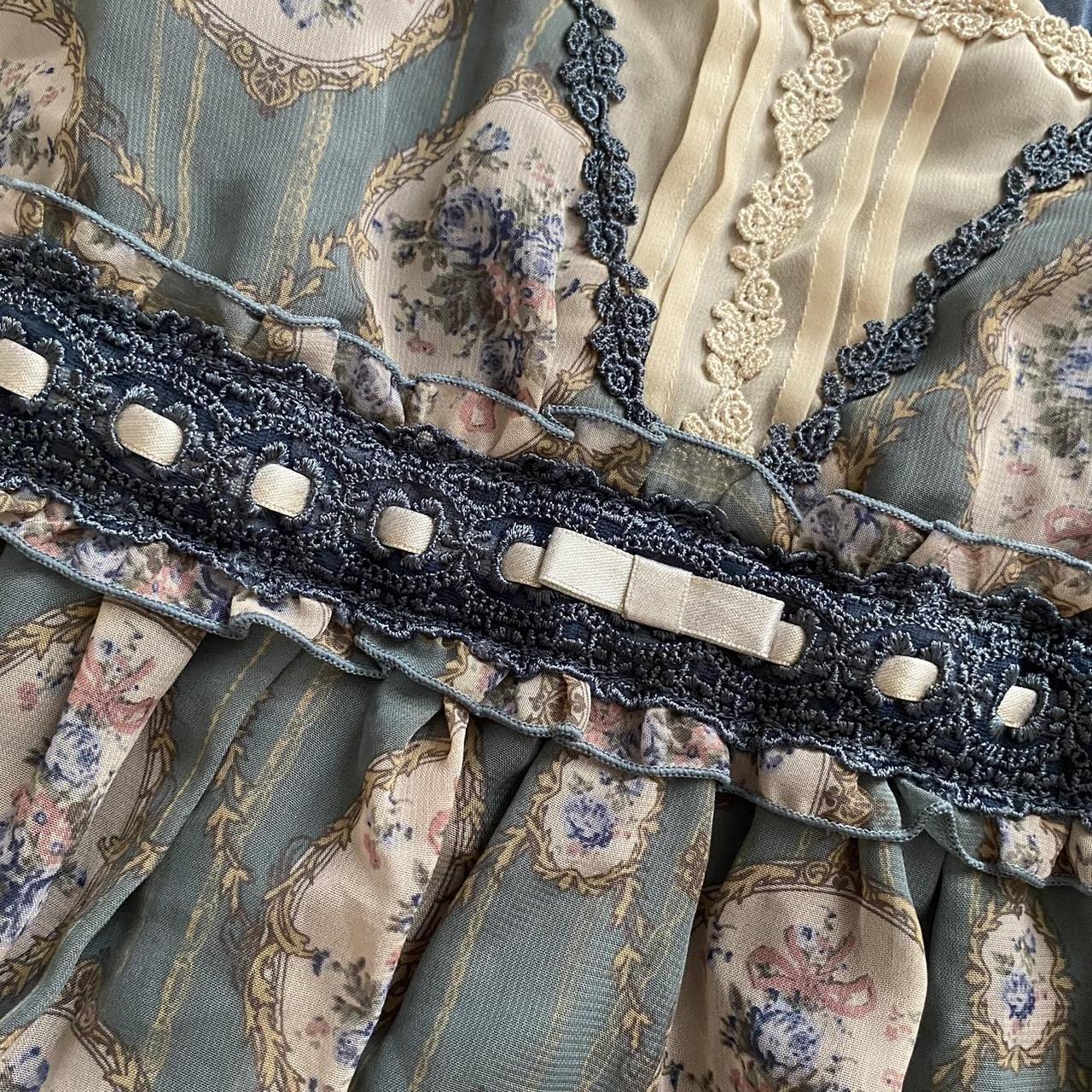 Axes Femme babydoll mini dress or top 🎀 green blue... Depop