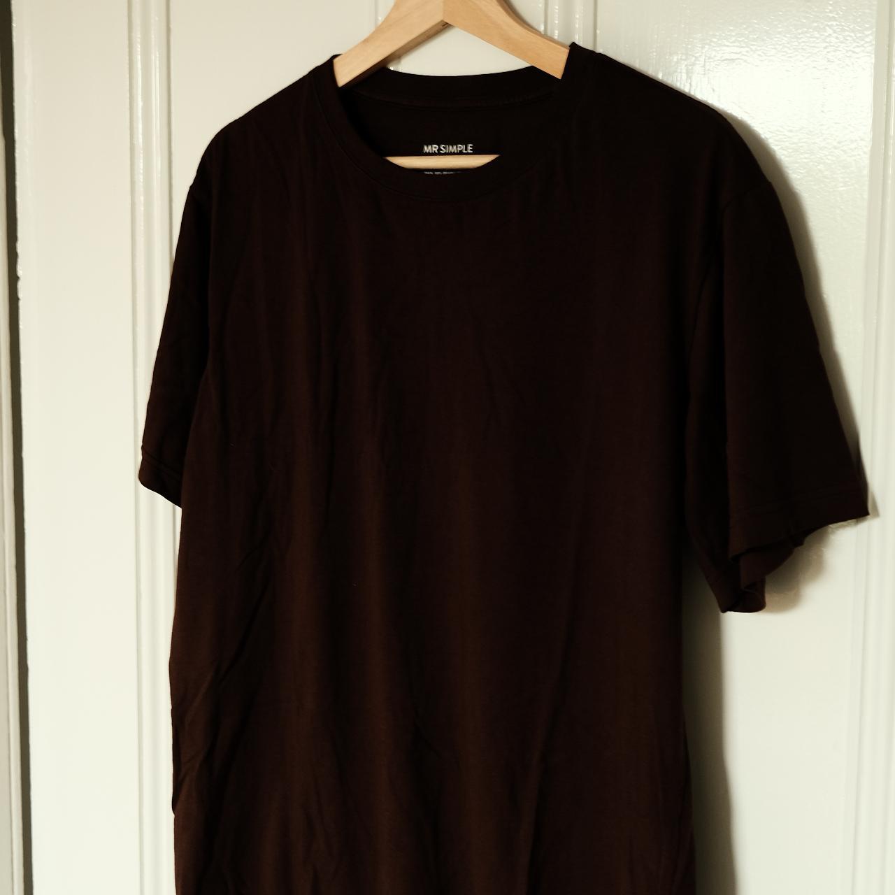 Mr. Simple Brown T-Shirt - Medium - Depop