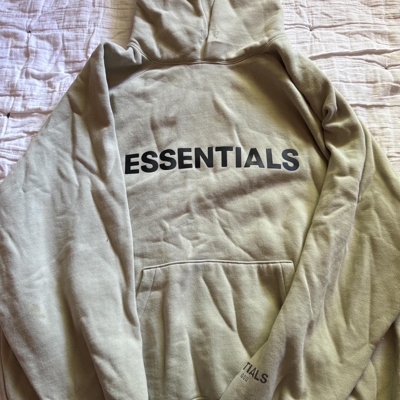 Fear store of god essentials hoodie Sage