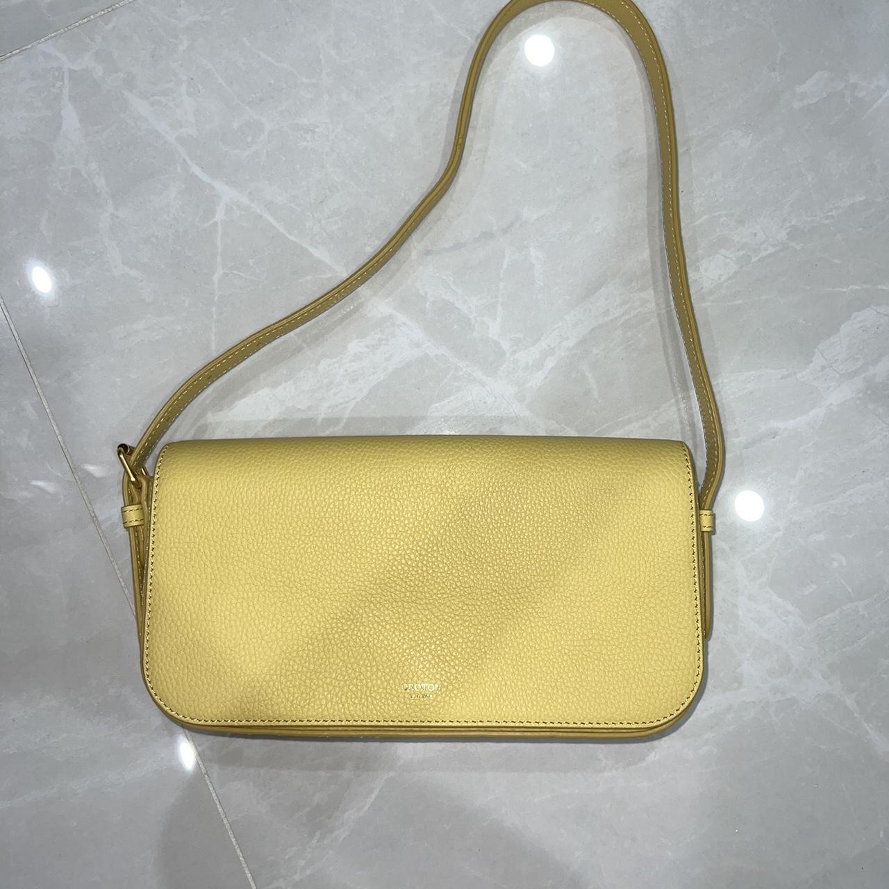 Oroton Lemon Shoulder Bag. Strap is adjustable with... Depop