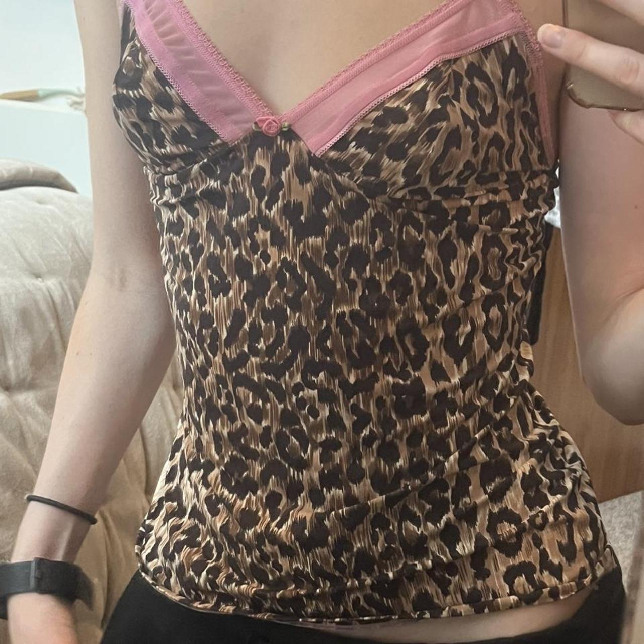 Dolce And Gabbana Vintage Lingerie Cami Top Leopard Depop