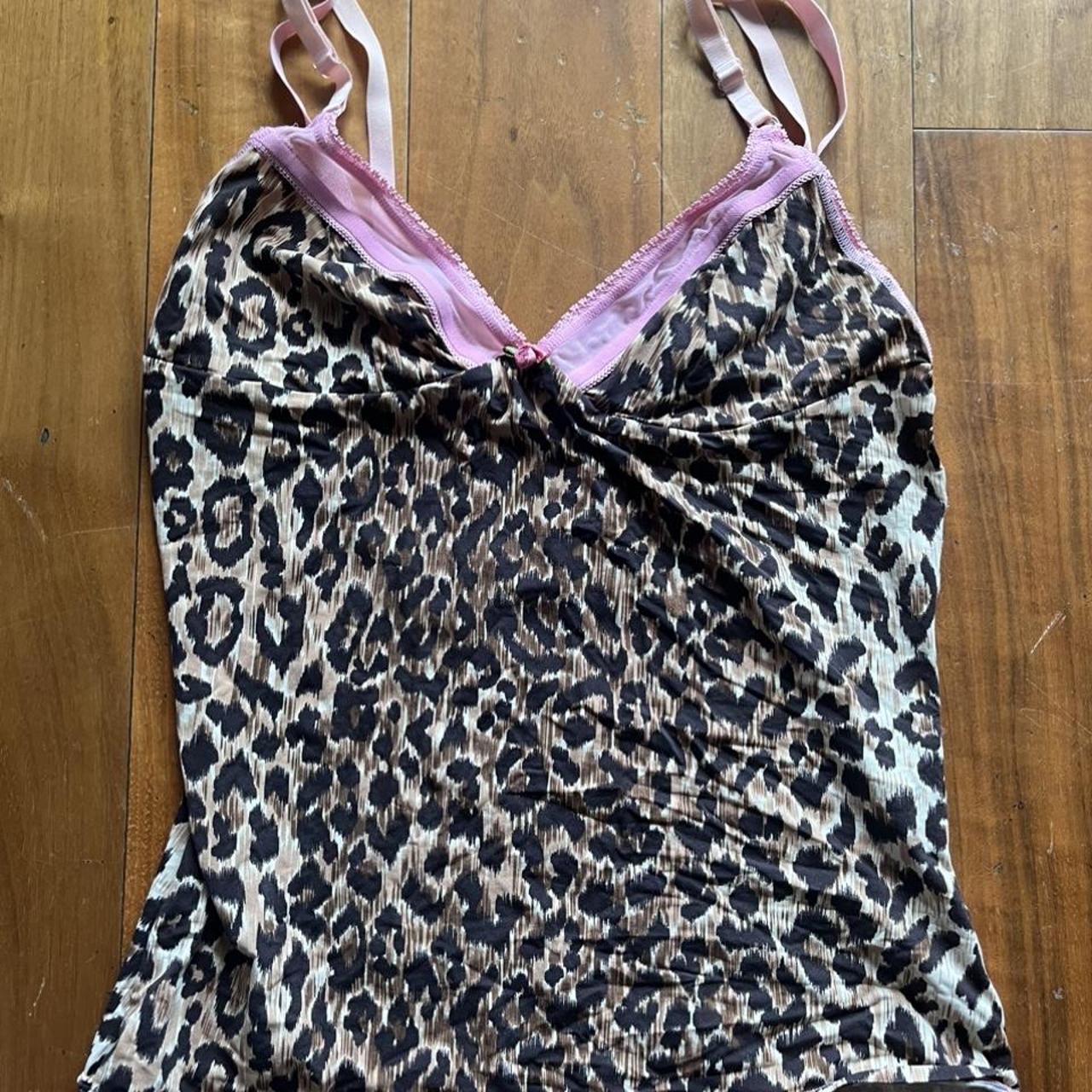 Dolce And Gabbana Vintage Lingerie Cami Top Leopard Depop