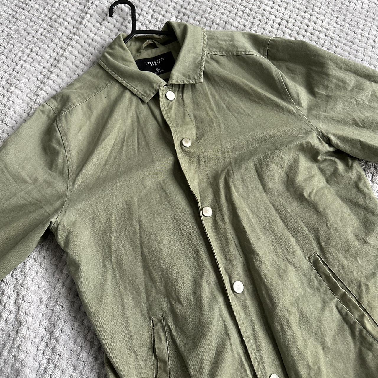 Shirt jacket with poppers - Depop