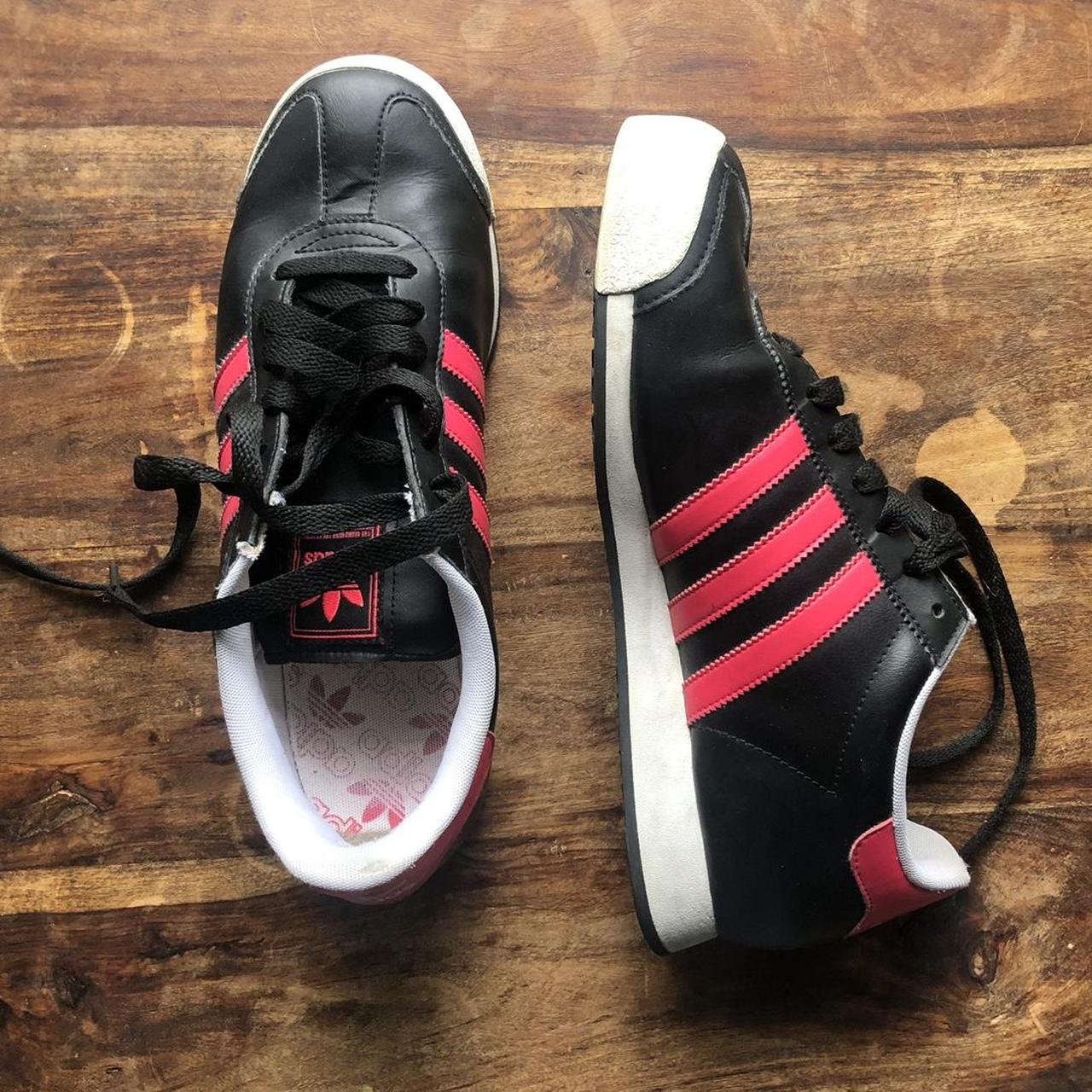 adidas samoa black and pink