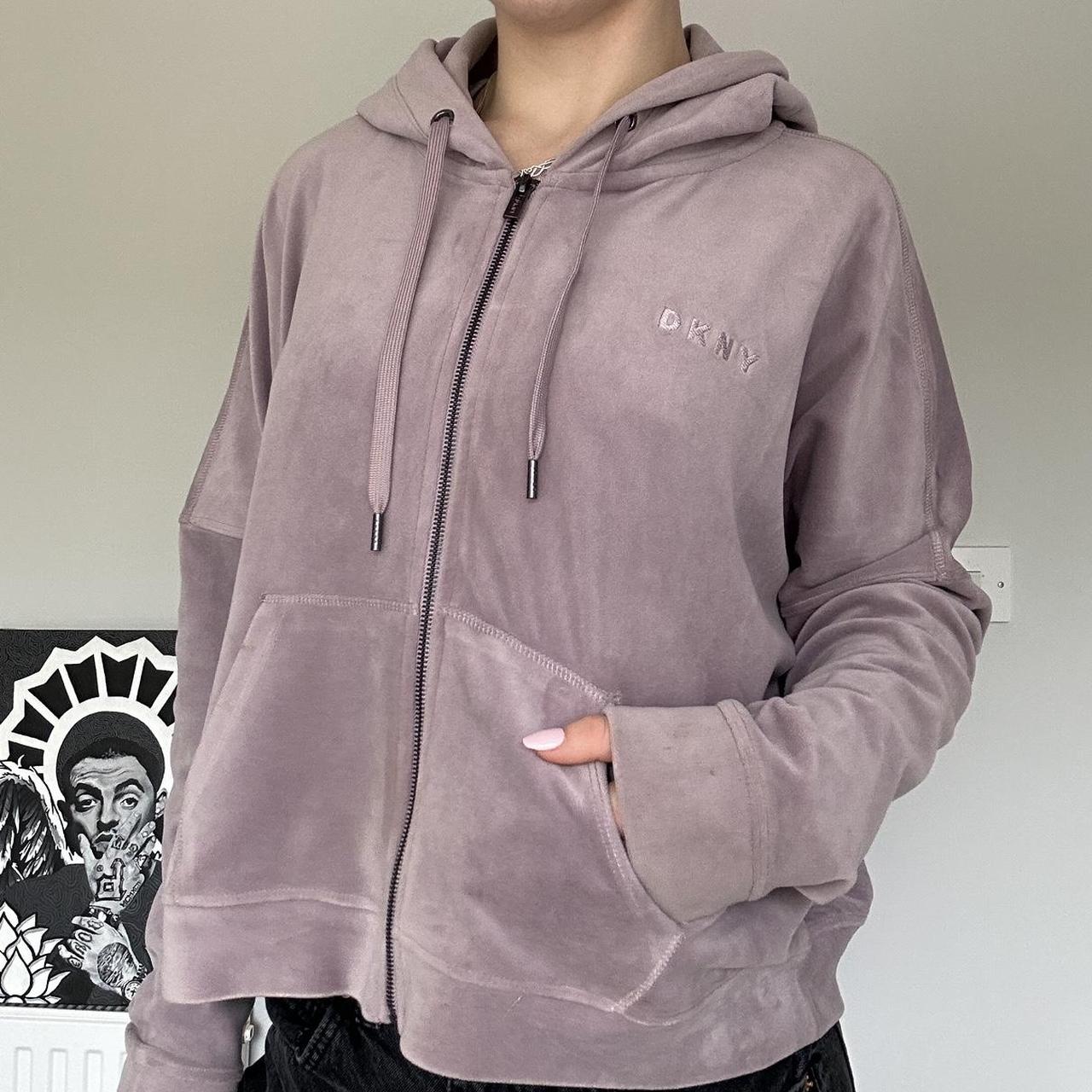 Dkny cheap velour hoodie