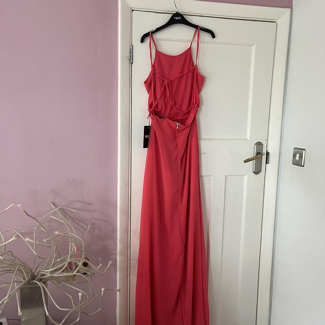 pink flowy maxi dress never worn Depop