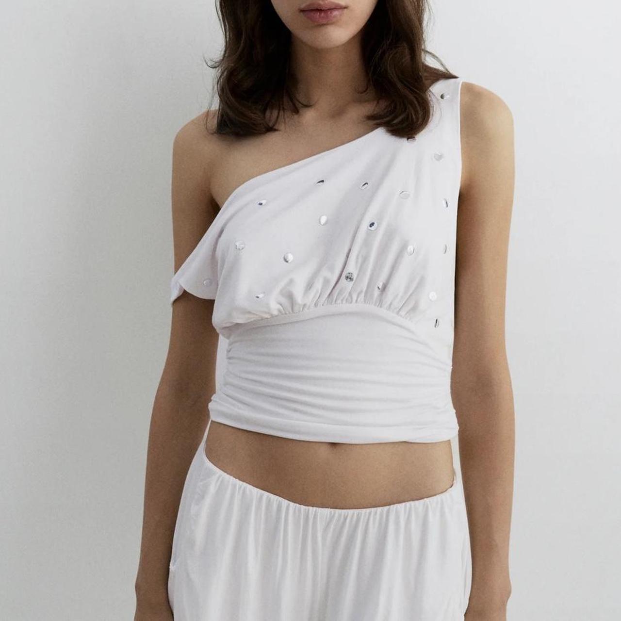 トップス gimaguas tops Gimaguas Salma Turquoise Stretch-jersey Top | ModeSens