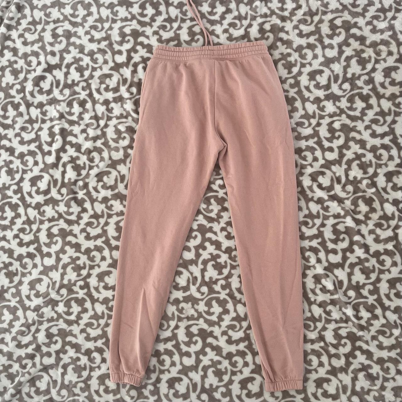 H&m pink online joggers