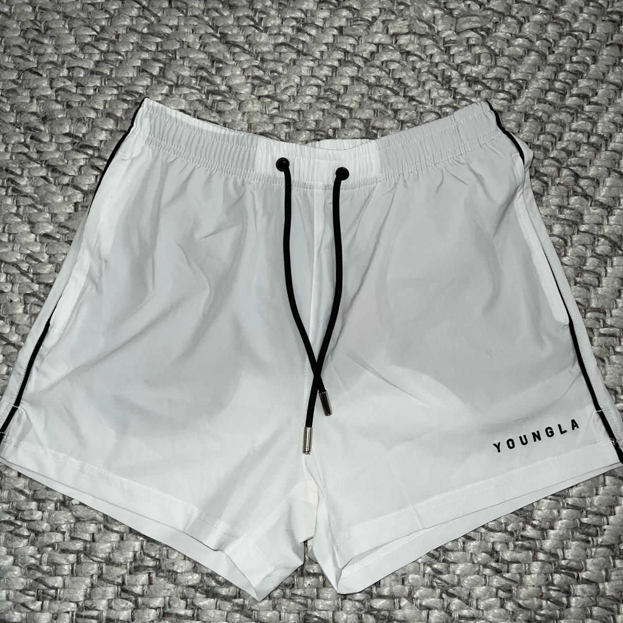 🔹 unisex youngla shorts ~ parachute pant material 🔹... - Depop