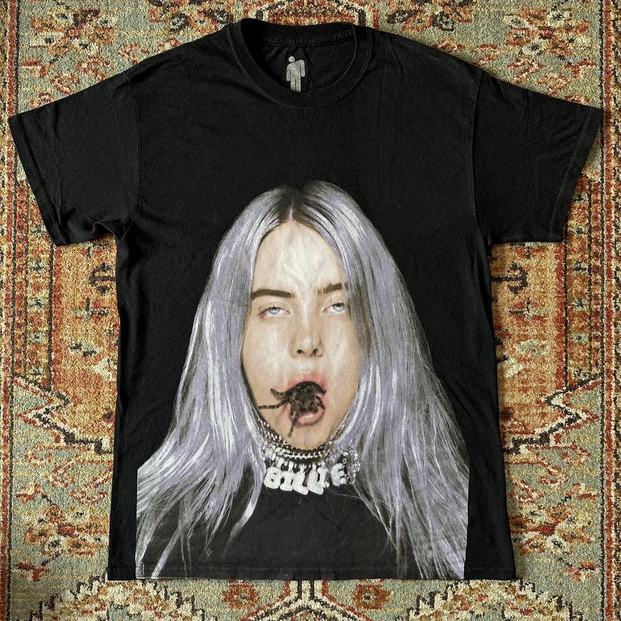 Billie Eilish Merch Tshirt Size: M Overall Length:... - Depop