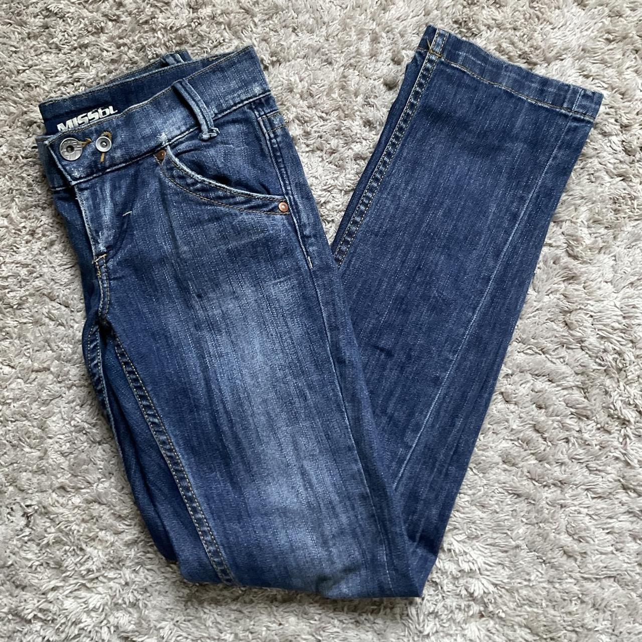 Vintage Miss sixty low-rise bootcut denim jeans... - Depop